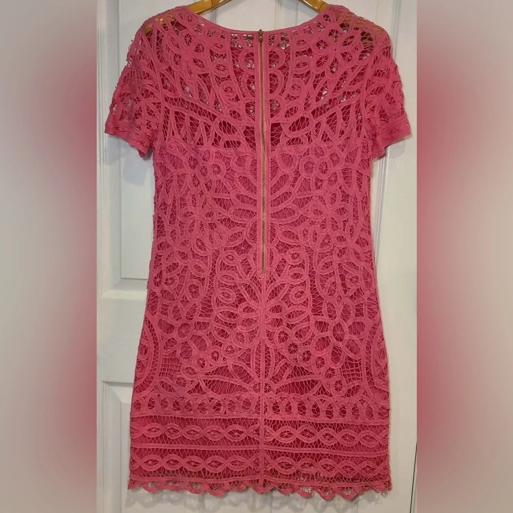 Lilly Pulitzer Mariekate Hotty Pink Dress size Medium - Picture 9 of 11